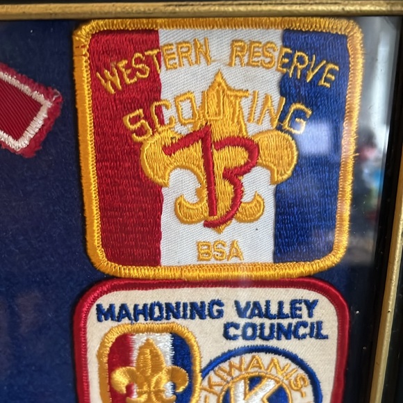 70s Vintage framed Boyscout Webelos patches badges pins merits - Picture 5 of 13